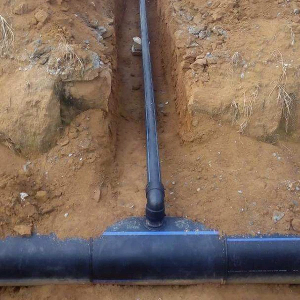 Butt fusion 400mm pipe in the field construction